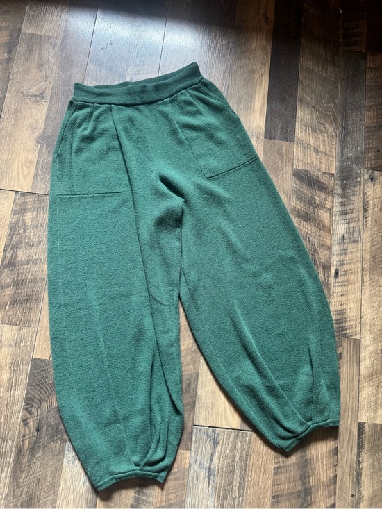 Free People Pants - FP Beach Freya Green Knit Balloon Pants